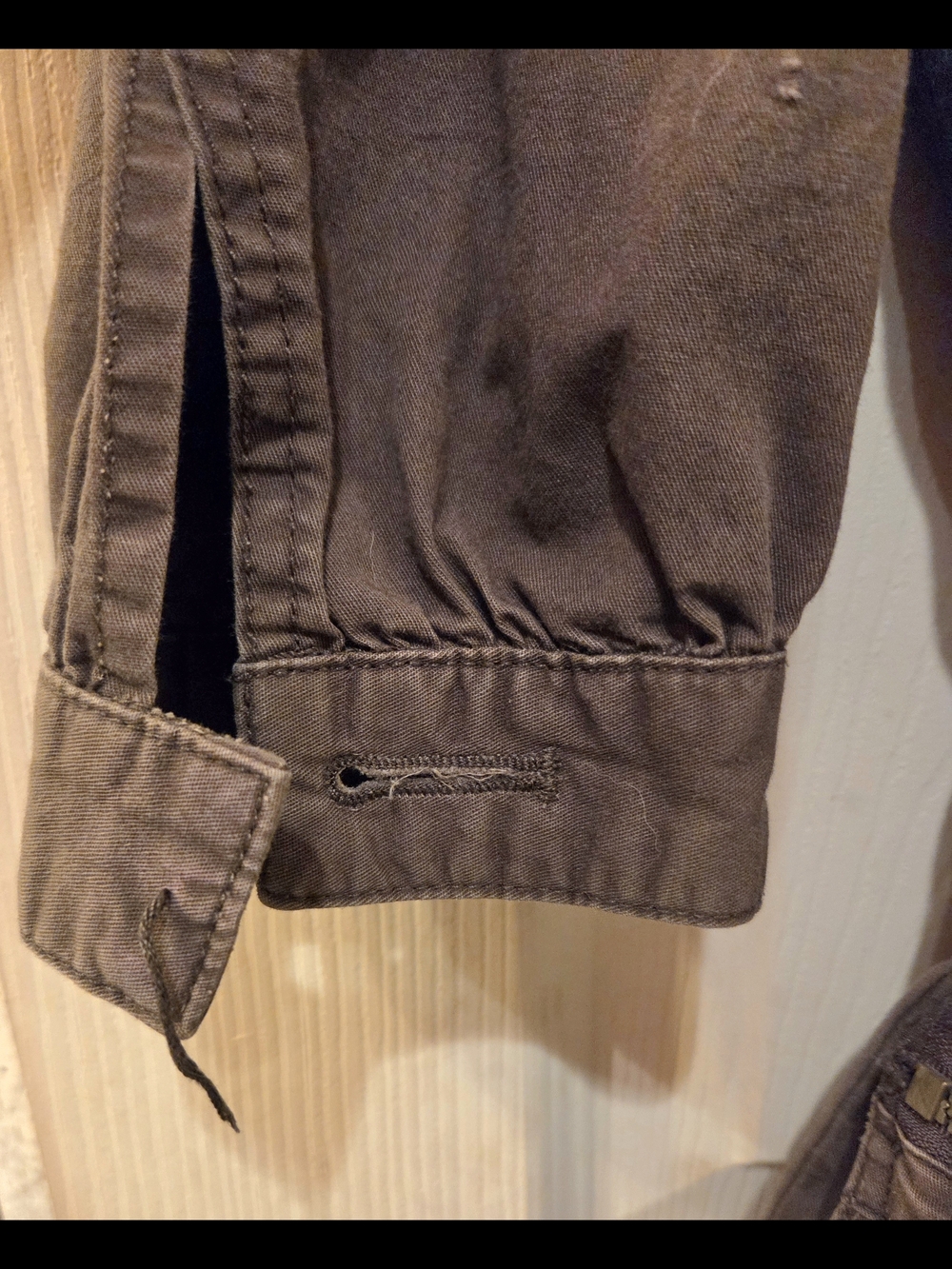 Utility Drawstring Jacket - Olive Green - Picture 6 of 10